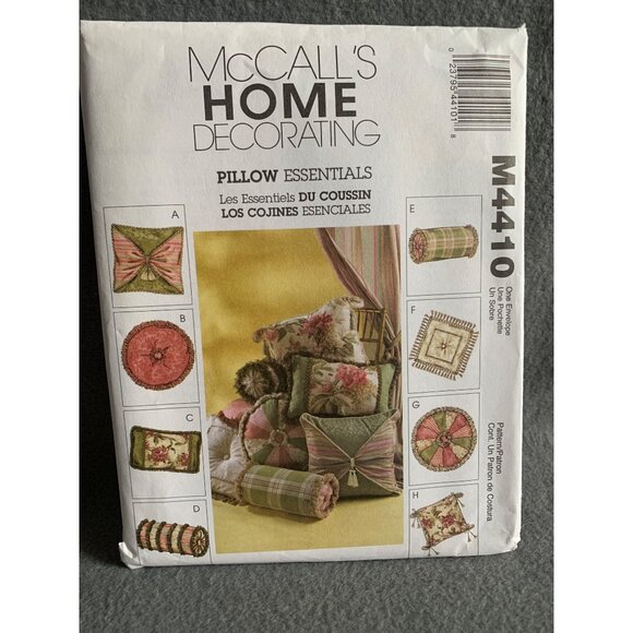 McCall's Misses Decorative Pillows Sewing Pattern M4410 - uncut - Picture 4 of 4